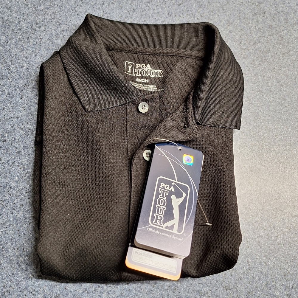 PGA Tour Dry Polo Shirt Size Small, Style #P7HK0129 001, NWT